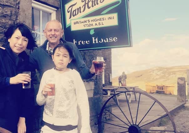 Angelica Cheung with her family on holiday in Yorkshire