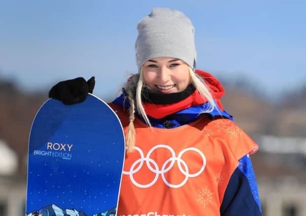 Great Britain's Katie Ormerod after practicing for the women's Snowboard Slopestyle at Phoenix Park ahead of the PyeongChang 2018 Winter Olympic Games in South Korea. (Picture: Mike Egerton/PA Wire)