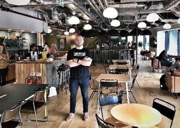 Demand for flexible workspace across the UK grew in 2017. Pictured Joe Gaunt, managing director of co-working space provider WeWork.