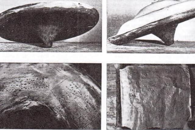 The 'UFOs' photos run in the Yorkshire Post in 1957. Photo: Sheffield Hallam University