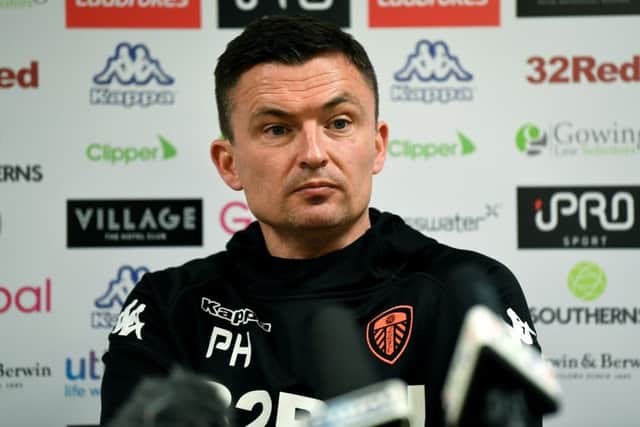 New Leeds United head coach Paul Heckingbottom speaks to the media at Thorp Arch about his appointment (
Picture: Jonathan Gawthorpe).