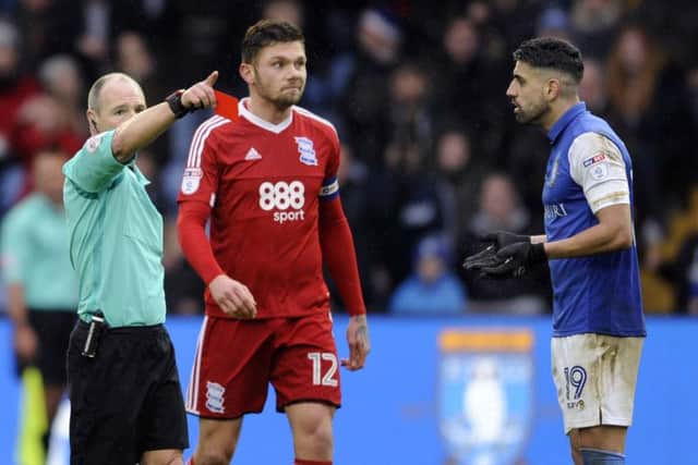 Marco Matias had his red card rescinded but injury will keep him out for Sheffield Wednesday tomorrow (Picture: Steve Ellis).