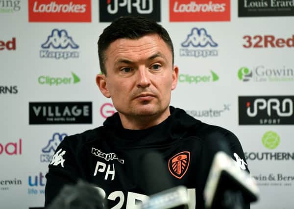 New Leeds United head coach Paul Heckingbottom: First game against Blades.