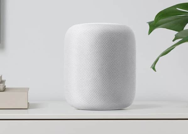 Apple's HomePod is a self-contained hi-fi system that sits on your bookcase