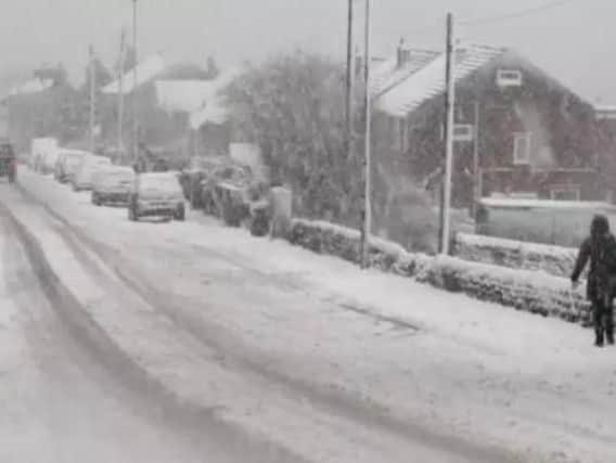 The Met Office has issued South Yorkshire with a yellow warning of snow and ice, with 'frequent, heavy hail and snow showers' forecast over the next 24-hours.