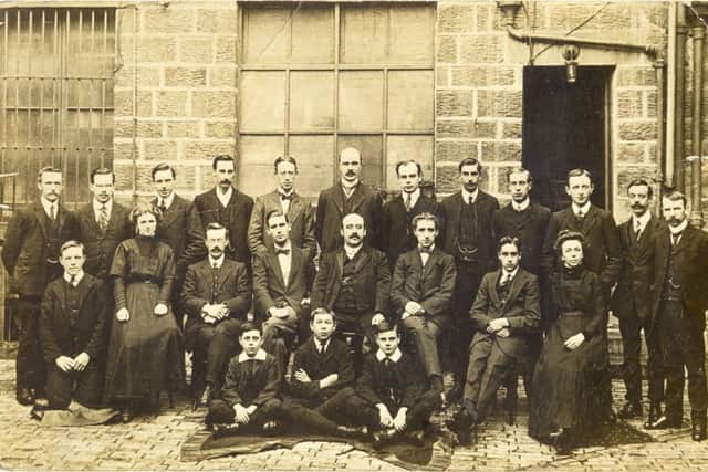The Ogden family and staff pictured in 1909.