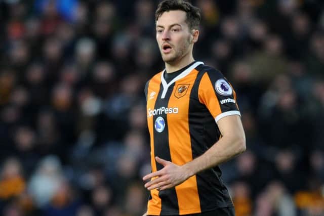 Hull City's Ryan Mason fractured his skull in an accidental clash of heads with Chelsea defender Gary Cahill (Picture: Jonathan Gawthorpe).