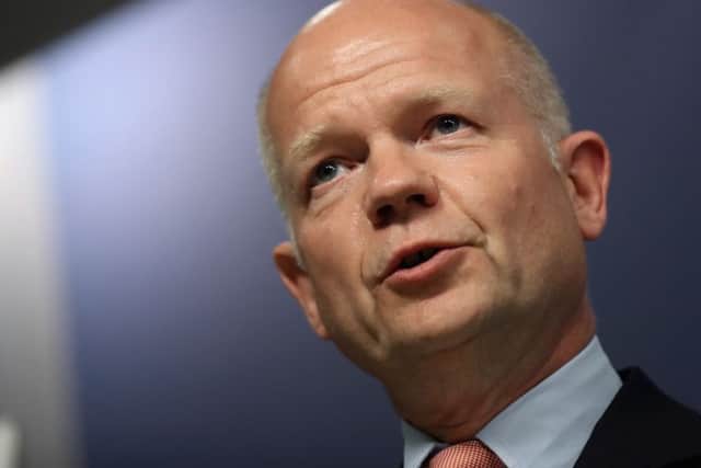 William hague is a former foreign secretary.