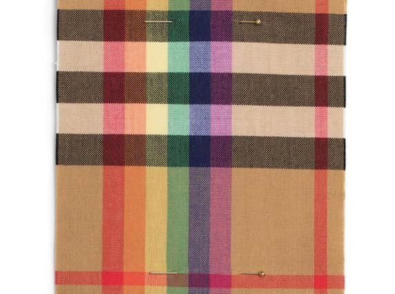 The Burberry Rainbow check will feature across the February 2018 collection.