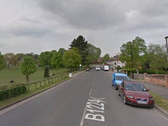 The car was spotted on the wrong side of the road near Acomb Green