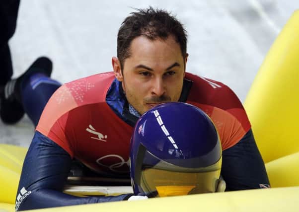 Dom Parsons: After his bronze medal-winning run during the men's skeleton final.