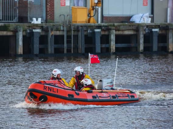 The inshore lifeboat launches. Picture Ceri Oakes/RNLI.