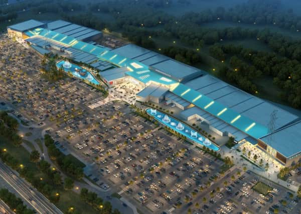 Artist's impression of the Axiom retail park.