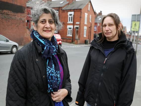 Kauser Jan and Sarah Lloyd, right, have worked together to raise awareness of the dangers of carrying knives.