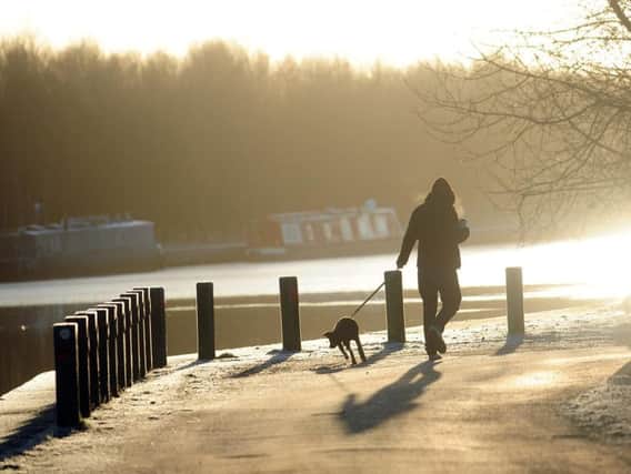 A cold and frosty morning at Lemonroyd Lock, Leeds. Picture by Simon Hulme