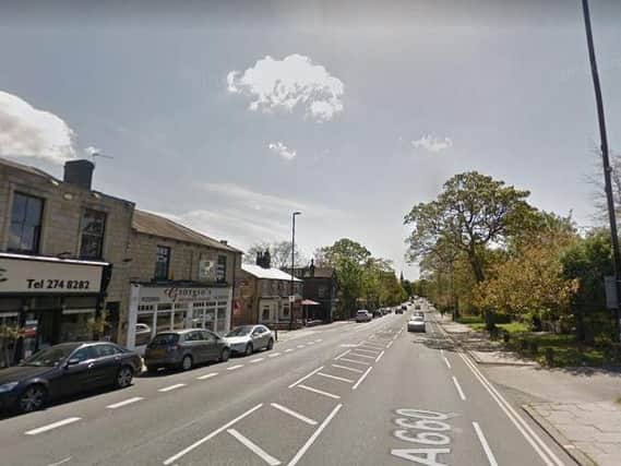 The crashed happened in Otley Road, close to the junction with Cottage Road. Picture: Google