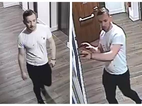 Police want to identify the man pictured in these CCTV images.