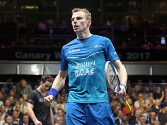 YOU WIN AGAIN: Nick Matthew beat James Willstrop to win a 10th British National Championships title. Picture: Steve Lines/squashpics.com