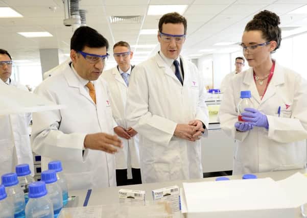 George Osborne paid a visit to Reckitt Benckiser in Hull to announce major investment in the city.