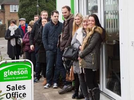 Young house buyers have been queuing to buy Gleeson homes