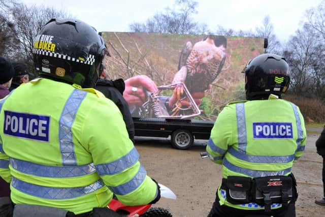 North Yorkshire Police officers at the launch of Operation Owl