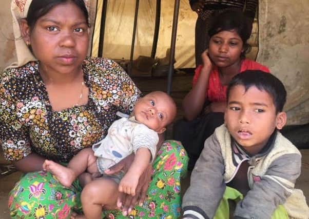 Ordinary families like this are caught up in the refugee crisis in Bangladesh.