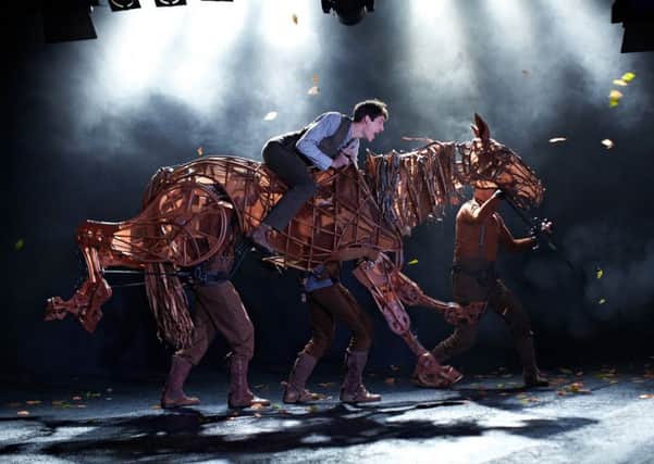 The touring production of War Horse which is at Bradford Alhambra theatre.