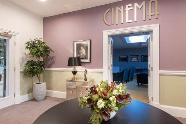 The Art Deco-style cinema at the care village