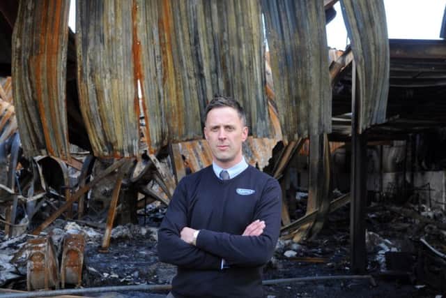 Ben Wilson, the MD at Pudsey-based manufacturer MPM which was gutted by a huge blaze earlier in February. However, MPM hopes to be back on its feet and up to full capacity in the next couple of months.  Picture Tony Johnson.