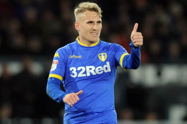 BACK IN THE GAME: Leeds United's Samuel Saiz returned to action at Pride Park after a six-game suspension for spitting.  Picture: Tony Johnson.