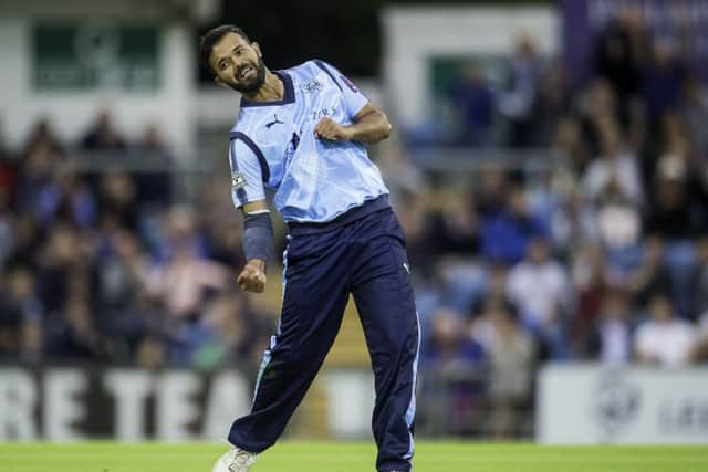 ready to spin in?: Yorkshire's Azeem Rafiq.