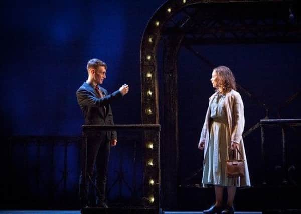 Jacob James Beswick as Pinkie and Sarah Middleton as Rose in Pilot Theatre and York Theatre Royal's production of Brighton Rock. Picture by Karl Andre.