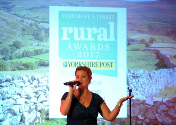 Singer Julie Diamond performing at The Yorkshire Post's Rural Awards last year.  Picture by Jonathan Gawthorpe.
