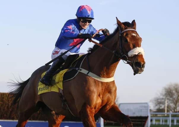 Cue Card will contest the Ryanair Chase at next month's Cheltenham Festival.