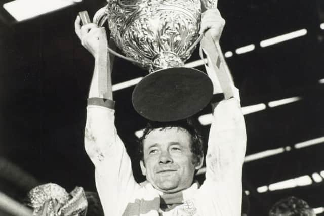 Roger Millward with the Challenge Cup Hull Kingston Rovers in 1980