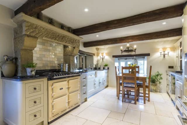 The bespoke kitchen with Aga