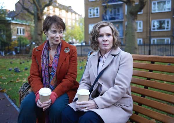 Celia Imrie as Bif and Imelda Staunton as Sandra in Finding Your Feet. PA Photo/Entertainment One.