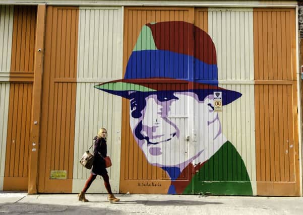 Carlos gardel mural in Buenos Aires. See PA Feature TRAVEL Buenos Aires. PA Photo/Renato Granieri.