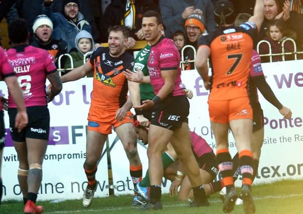 Castleford Tigers in action.