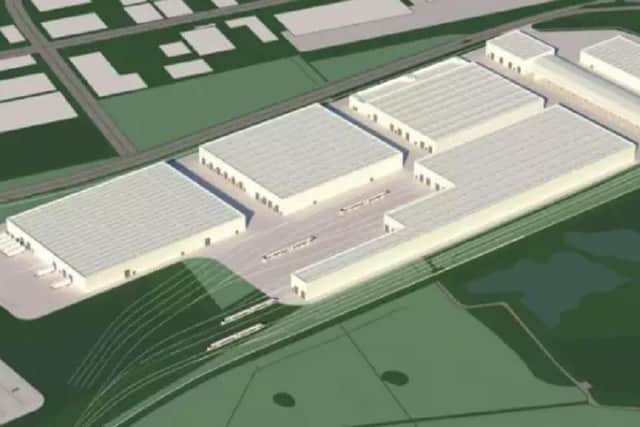 An artists' impression of the factory.