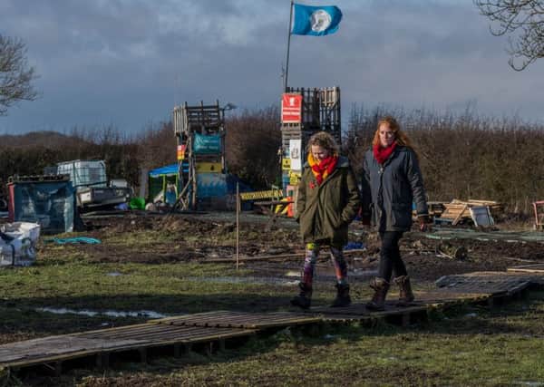 The soon-to-be demolished anti-fracking camp at Kirby Misperton.