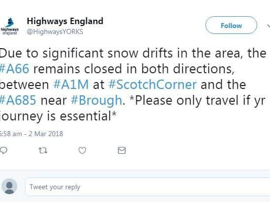 The latest advice from Highways England