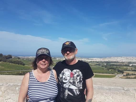Amanda and Mark Jowitt  in Malta