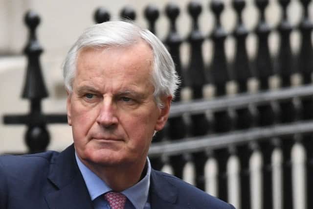 European Commission negotiator Michel Barnier arrives at 10 Downing Street for talks with Brexit Secretary David Davis. PRESS ASSOCIATION Photo. Picture date: Monday February 5, 2018. See PA story POLITICS Brexit. Photo credit should read: Stefan Rousseau/PA Wire