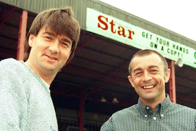 BROTHERS IN ARMS: Glyn Snodin, right, with brother Ian when returning to Doncaster Rovers as his No 2.