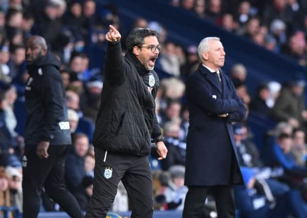 Huddersfield Town manager David Wagner frantically issues instructions to his team during last Saturday's win over West Bromwich (Picture: Anthony Devlin/PA Wire).