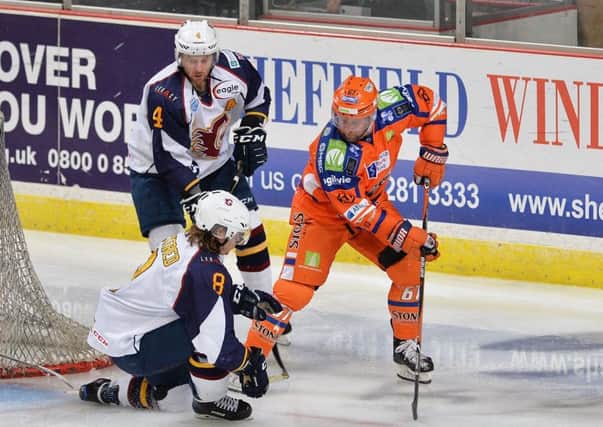 Colton Fretter is a welcome return for Sheffield Steelers as they eye a second successive EIHL play-off title. Picture: Dean Woolley.