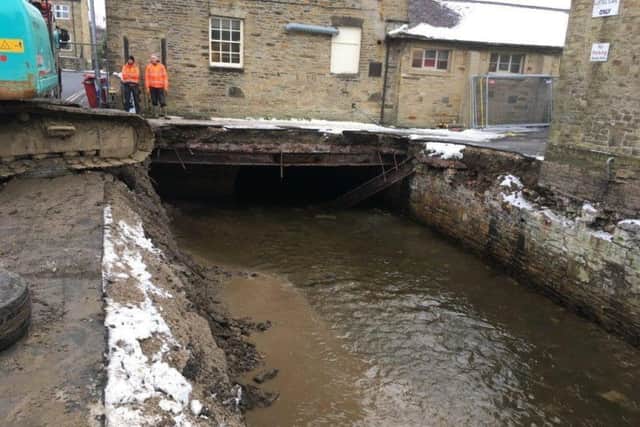 The collapsed culvert. Photo: Environment Agency