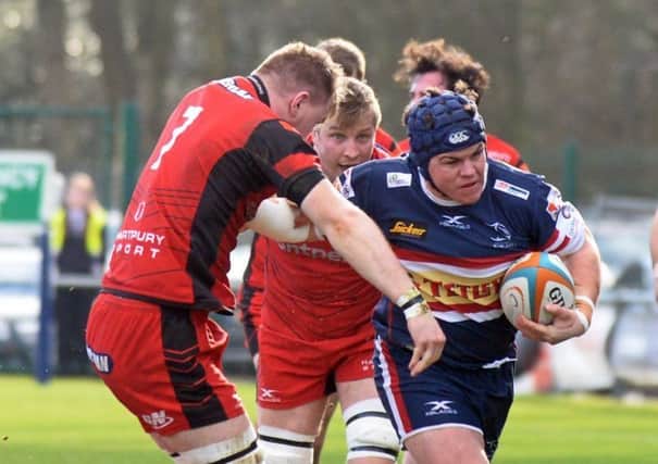 Ben Hunter's try gave Doncaster Knights a flying start but Cornish Pirates snatched a late win (Picture: Marie Caley).