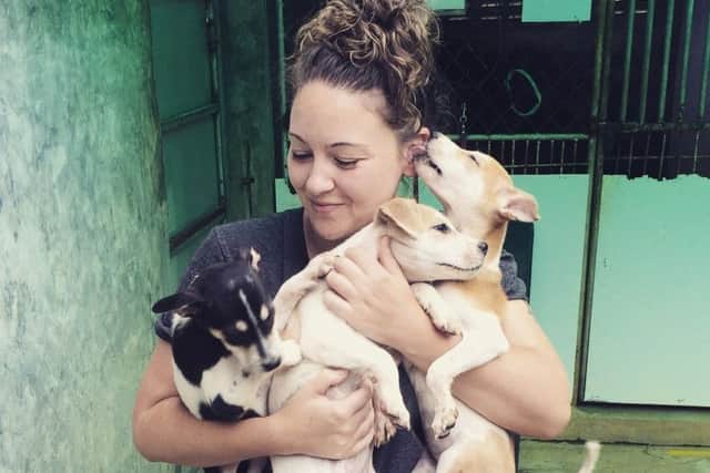 Jess Carmichael decided to volunteer in Thailand after being moved by the plight of stray dogs in India